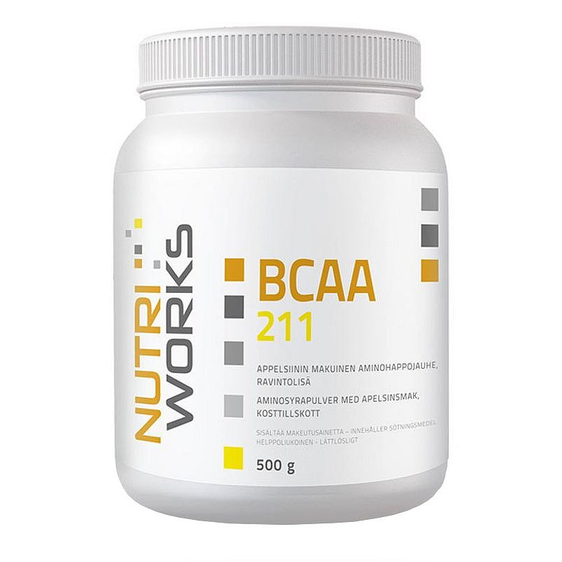 NutriWorks BCAA 2:1:1 pomeranč 500g