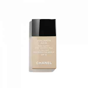 Chanel Vitalumière Aqua ultra lehký make-up pro zářivý vzhled pleti odstín 22 Beige Rosé SPF 15  30 ml