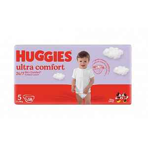 HUGGIES® Pleny jednorázové Ultra Comfort Jumbo 5, 58 ks