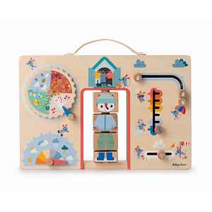 Lilliputiens Activity Board - oblékáme se podle počasí - liška Alice