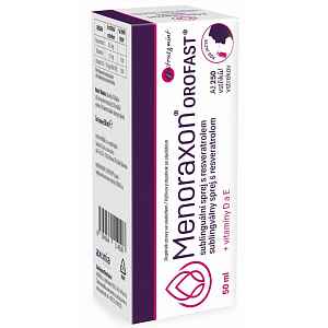 Menoraxon OROFAST sublinguální sprej s resveratrolem 50ml