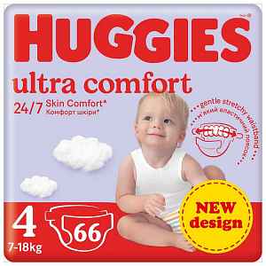 HUGGIES® Pleny jednorázové Ultra Comfort Jumbo 4, 66 ks
