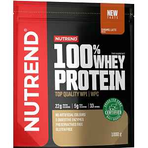 Nutrend 100% Whey Protein karamelové latté 1000g