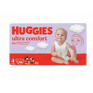 HUGGIES® Pleny jednorázové Ultra Comfort Jumbo 4, 66 ks