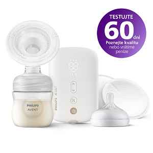 PHILIPS AVENT Odsávačka mateřského mléka Natural elektronická Premium dobíjecí