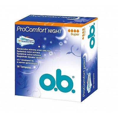 o.b. tampóny Pro Comfort Night Super 36 ks