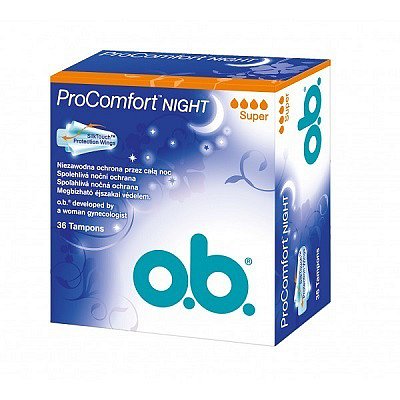 o.b. tampóny Pro Comfort Night Super 36 ks