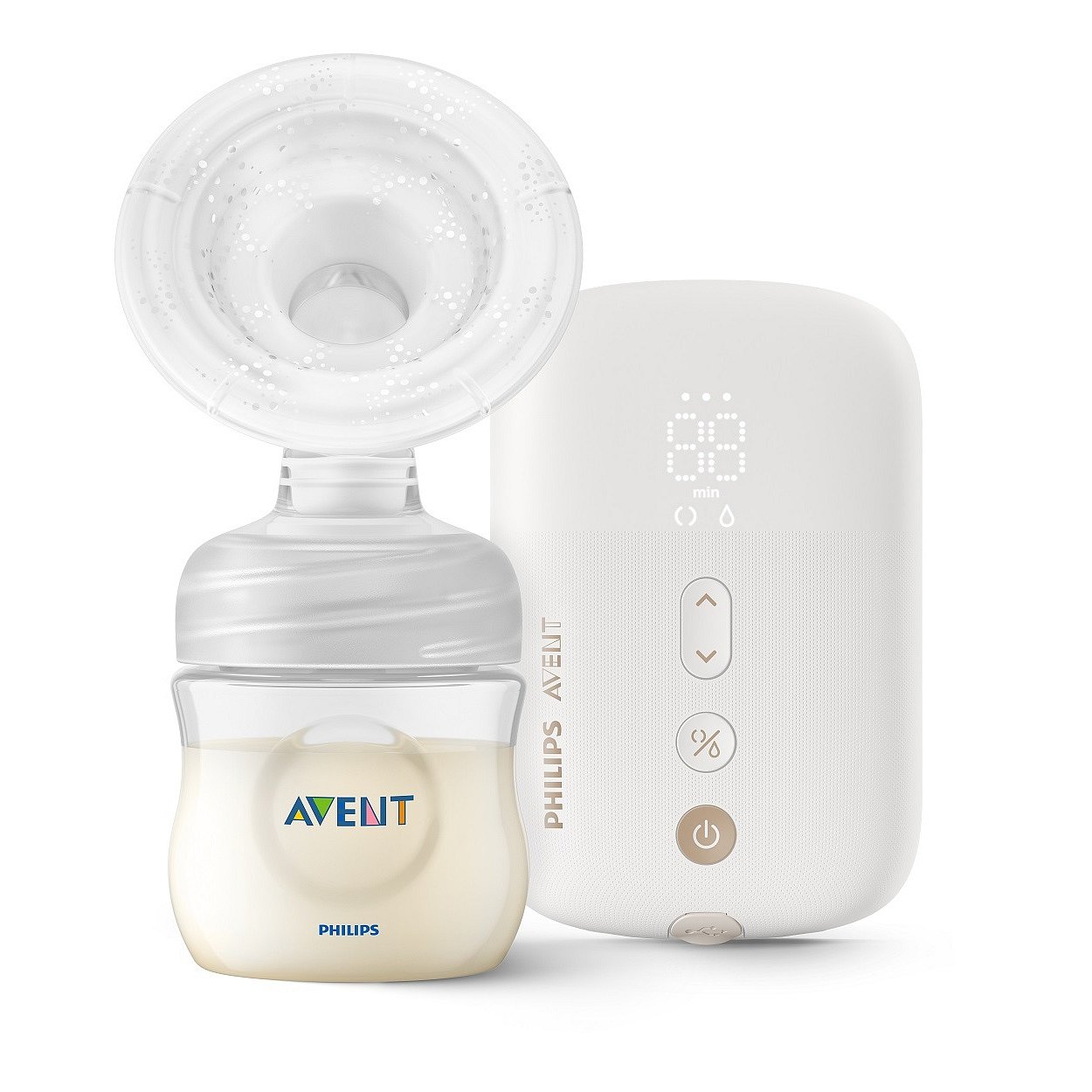 PHILIPS AVENT Odsávačka mateřského mléka Natural elektronická Premium dobíjecí