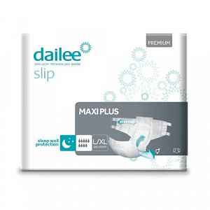 Dailee Slip Premium maxi plus l/xl, kalhotky absorpční zalepovací, 30k