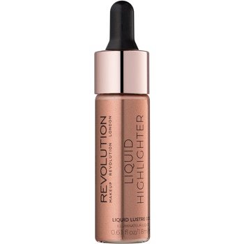 Makeup Revolution Liquid Highlighter tekutý rozjasňovač odstín Liquid Lustre Gold 18 ml