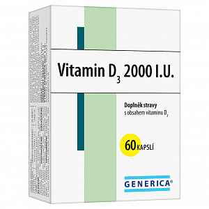 Vitamin D3 2000 I.U. cps.60 Generica