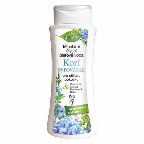 Bione Cosmetics Micelární čisticí pleťová voda Kozí Syrovátka pro citlivou pokožku  255 ml