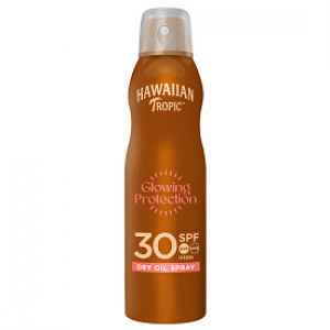 Hawaiian Tropic Glowing Protection SPF30 suchý olej na opalování 180 ml