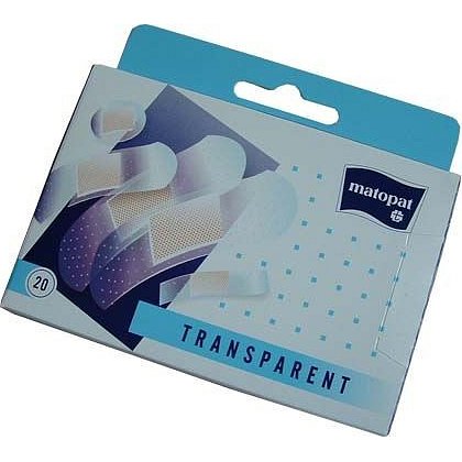 Matopat Transparent 20 ks náplast