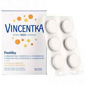 Vincentka pastilky ovocné 18 ks