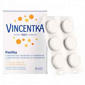 Vincentka pastilky ovocné 18 ks