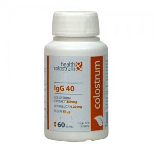 Colostrum IgG40 (350 mg) + BETAGLUKAN + SELEN cps 60