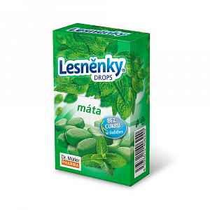 Lesněnky Drops Máta Bez Cukru 38g Dr.müller