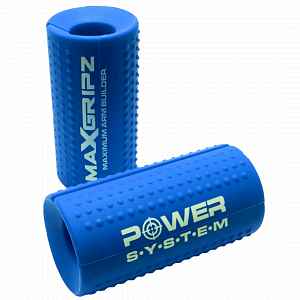 Power System Gripy na posilovací tyč MAX GRIPZ modré - M