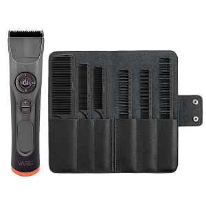 Profesionální strojek na vlasy Varis Hair Clipper VC42 - šedý + sada karbonových hřebenů Varis Carbon Combs zdarma