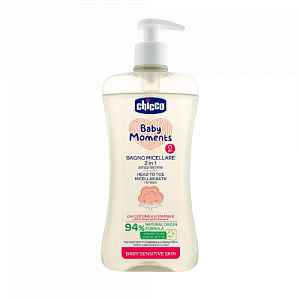 CHICCO Šampon micelární na vlasy a tělo s dávkovačem Sensitive 500 ml