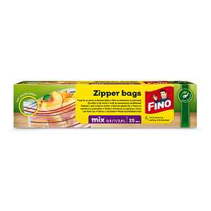 Fino Zip uzavíratelné sáčky mix 0,5/1/2,5l  25 ks