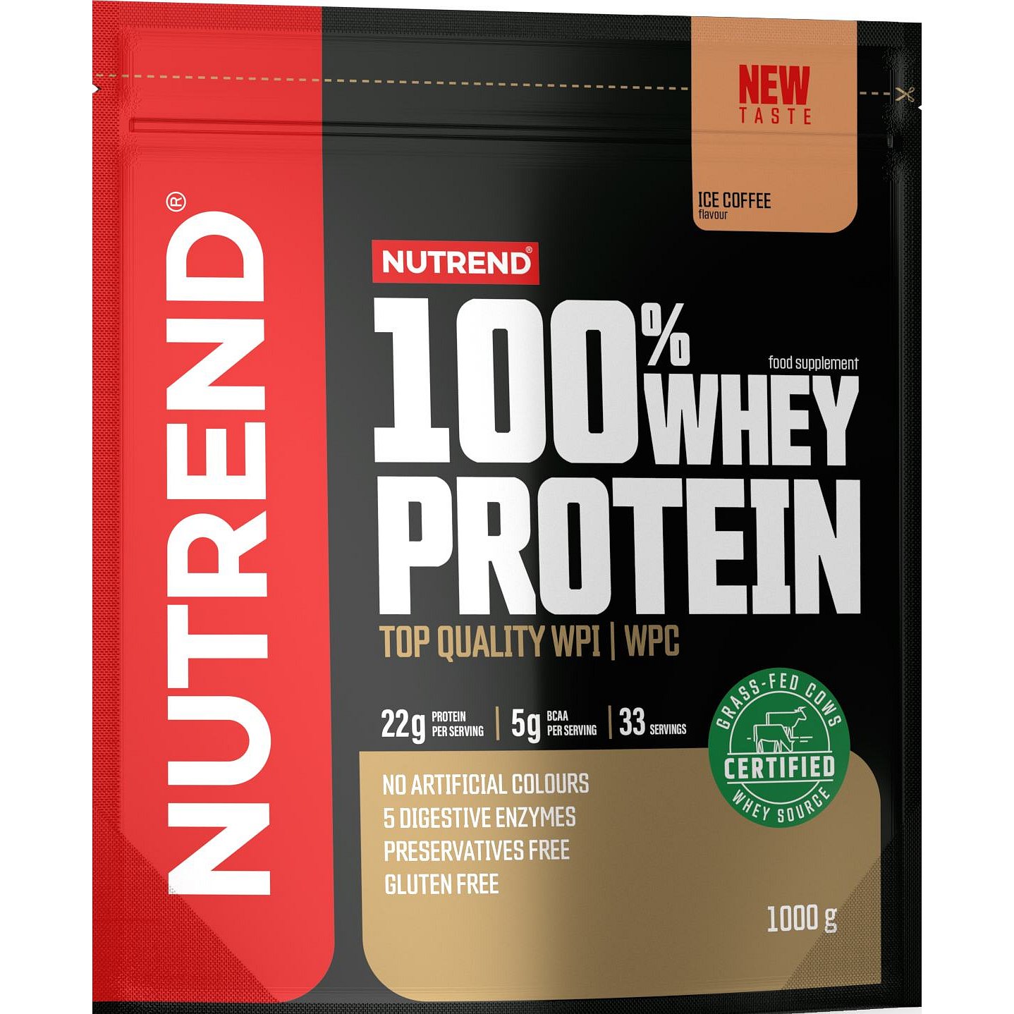 Nutrend 100% Whey Protein ledová káva 1000g