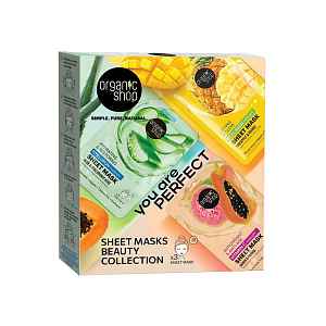 Organic Shop Kolekce plátýnkových masek You Are Perfect 3 ks