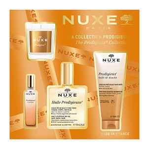 Nuxe The Prodigieux Collection dárková sada s vonnou svíčkou 4 ks