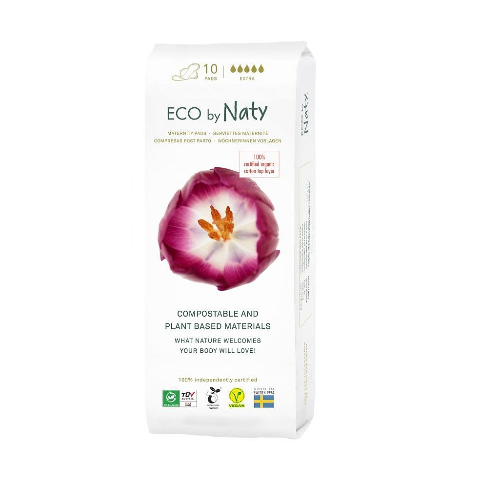 ECO by Naty Dámské ECO mateřské vložky po porodu 10 ks