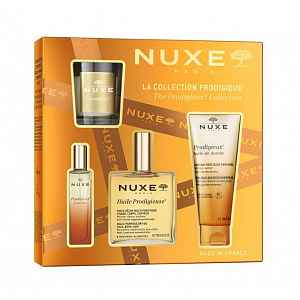 Nuxe The Prodigieux Collection dárková sada s vonnou svíčkou 4 ks