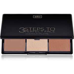 Wibo 3 Steps To Perfect Face  Dark konturovací paletka na obličej 10 g