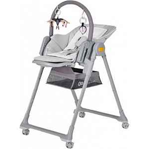 Kinderkraft Židlička jídelní Lastree Grey, Premium