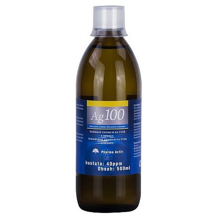 Koloidní stříbro Ag100 40ppm 500ml