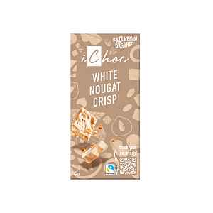 VIVANI iChoc tabulka bílý nugát s oříšky BIO vegan 80 g
