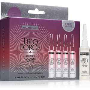 Arganicare Trio Force Hair Treatment ampule pro růst vlasů a posílení od kořínků 4x10 ml