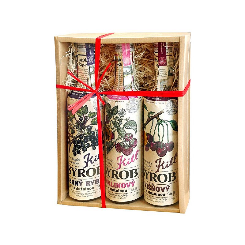 Syrob Červené ovoce (Malina, Višeň, Č. rybíz) 3x 500 ml