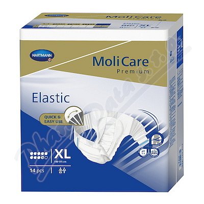 KALHOTKY ABSORPČNÍ MOLICARE PREMIUM ELASTIC EXTRA-LARGE BOKY 140-175CM,3900ML,14KS