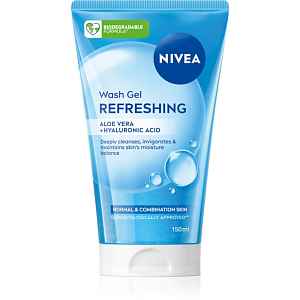 NIVEA Refreshing osvěžující čisticí gel pro normální až smíšenou pleť 150 ml