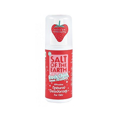 Salt of the Earth Rock Chick Sweet Strawberry přírodní deodorant ve spreji Jahoda  100 ml