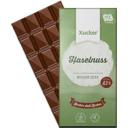 Xucker čokoláda Xukkolade mléčná s lískovými oříšky 80g