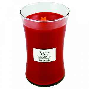 Woodwick Cinnamon Chai vonná svíčka 609,5 g s dřevěným knotem