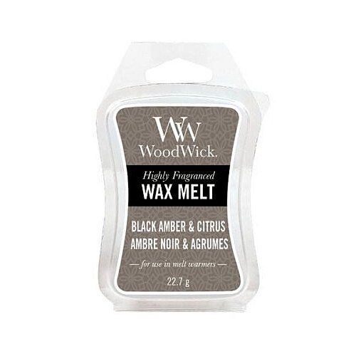 WoodWick Vonný vosk Black Amber & Citrus  22,7 g