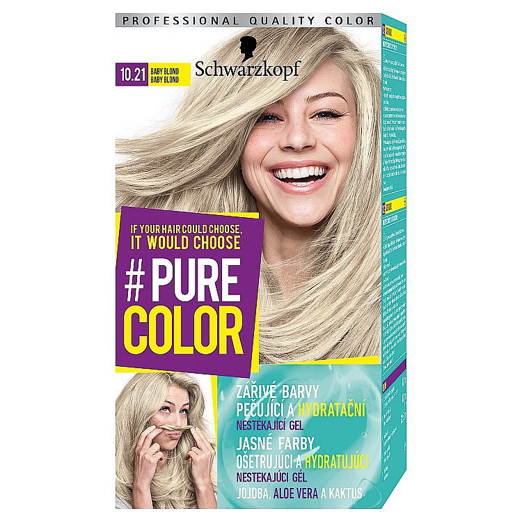 Schwarzkopf Pure Color barva na vlasy  Baby Blond 10.21, 60 ml