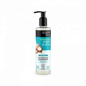 Organic Shop Natural Moroccan Argan & Amla  vyživující šampon pro poškozené a barvené vlasy 280 ml