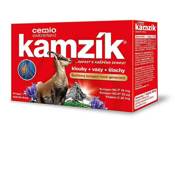 Cemio Kamzík kolagen na klouby 60 kapslí