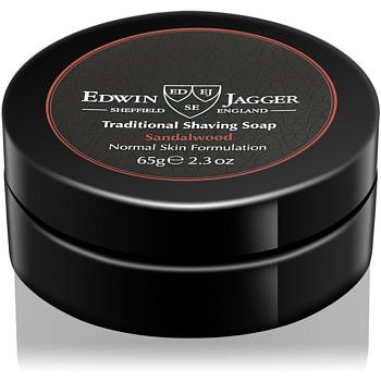 Edwin Jagger Sandalwood mýdlo na holení pro normální pleť  65 g