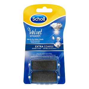 Scholl Expertcare Velvet Smooth Wet & Dry extra stark náhradní hlavice 2 ks