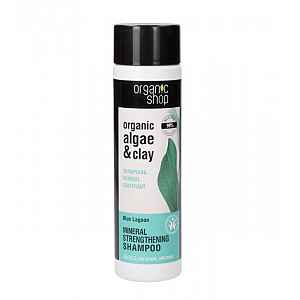 Organic Shop Organic Algae & Clay minerální šampon pro křehké vlasy 280 ml