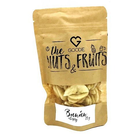 Banán chipsy BIO 75 g